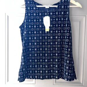 NWT Women's Notations Sleeveless Top Size small